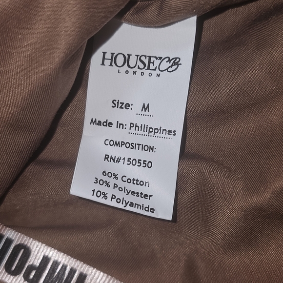 House Of CB Womens Dress Sz M Indra Mocha Off Shoulder Mini,Party,Dance Ruched - Picture 14 of 15